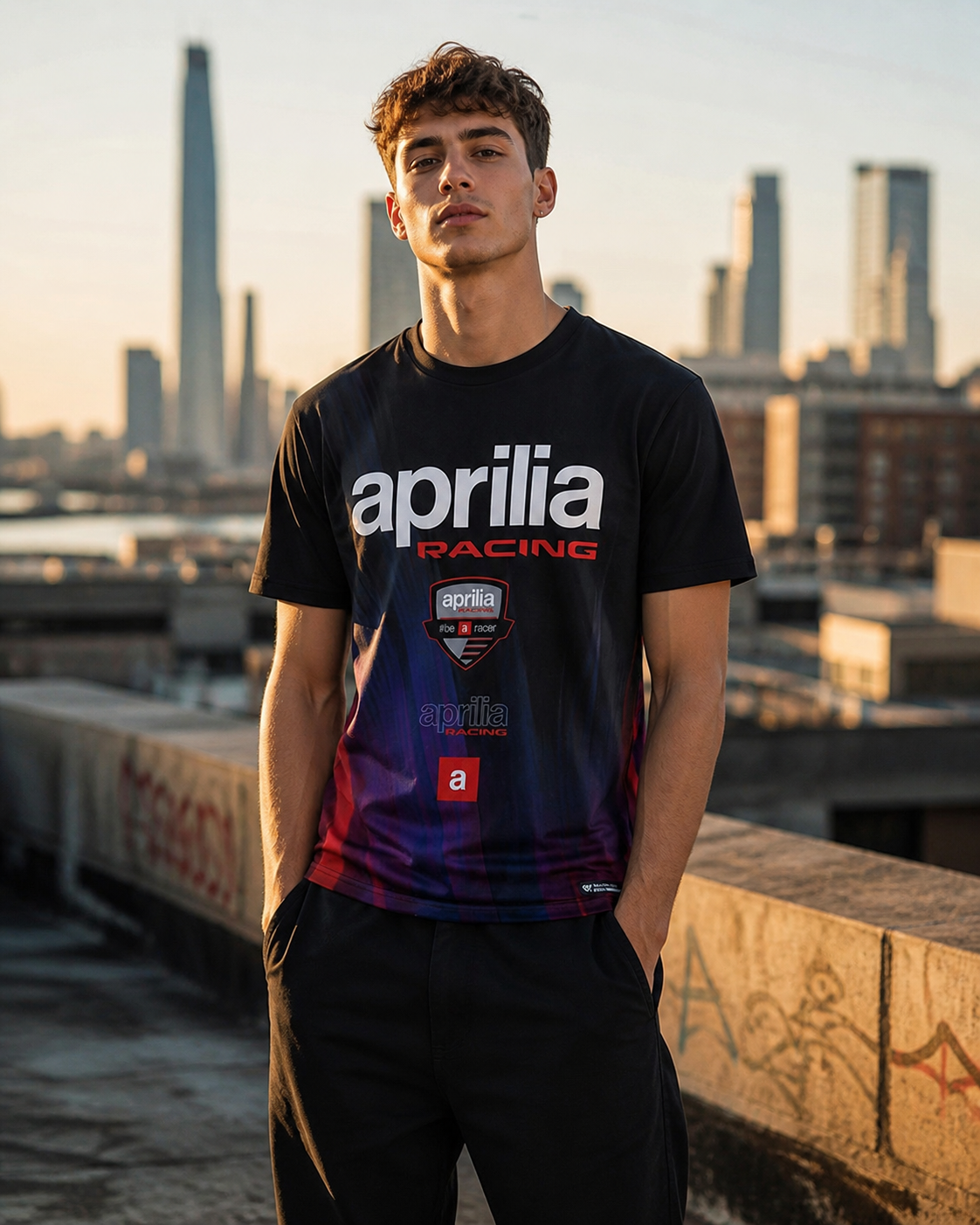 Camiseta Aprilia BeARacer 2026 para hombre IXON 104101180 