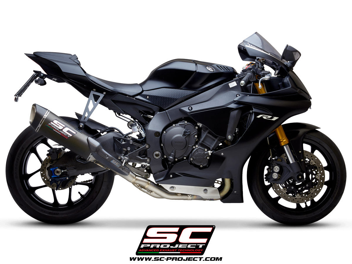 SC-Project Slip-On SC1-R + tubo de reemplazo KAT Yamaha YZF-R1/M RN49 (17-19) 