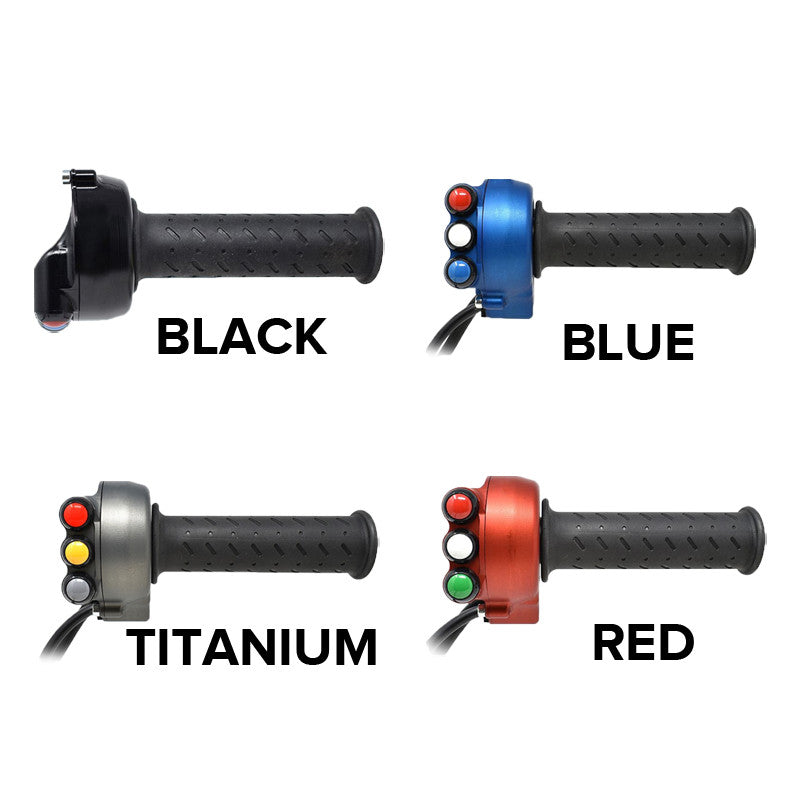 Cuerpo del puño del gas con interruptor de manillar integrado JetPrime Aprilia RS 660 (20-25) JP ACC 660 