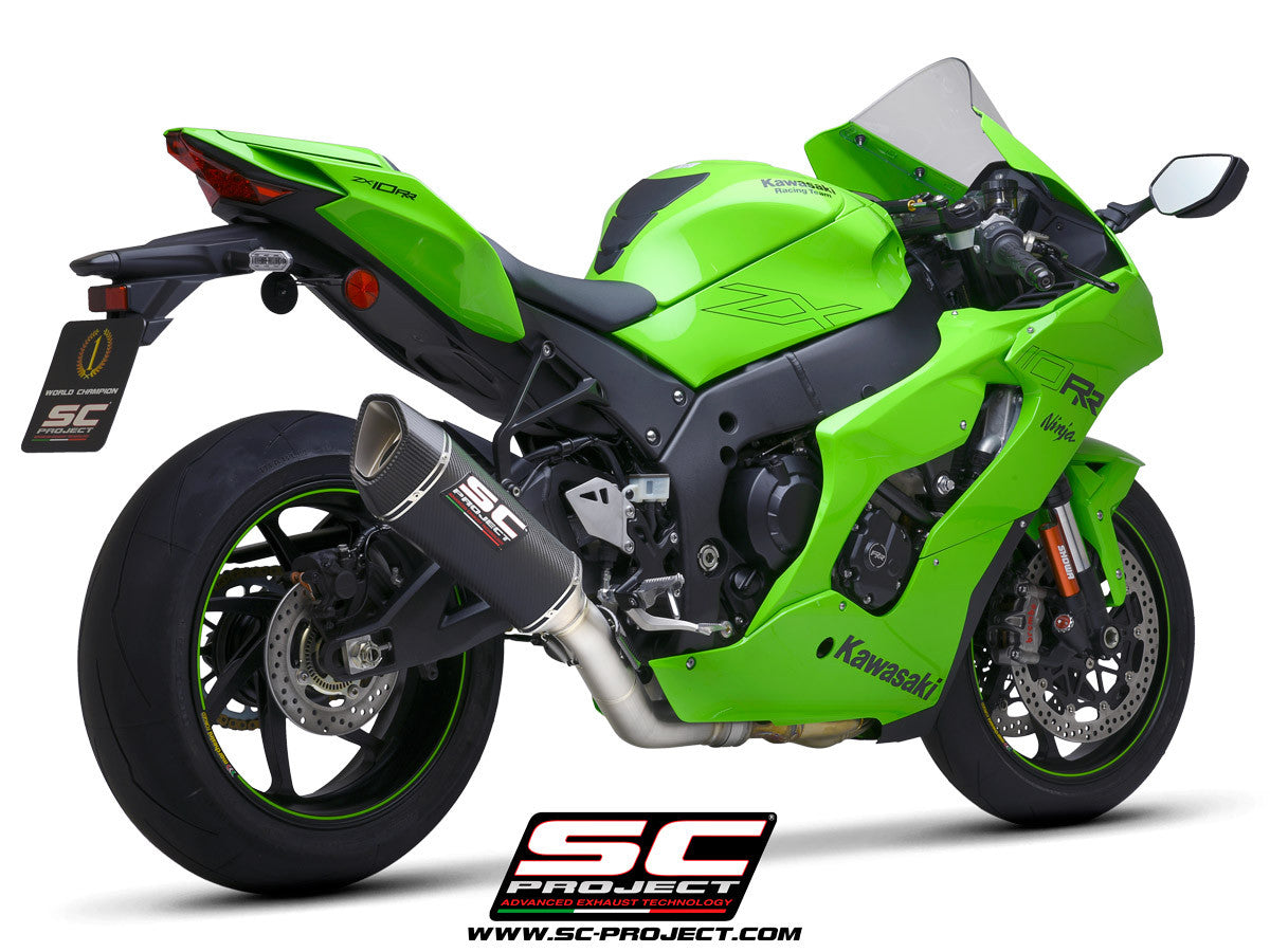 SC-Project Slip-On SC1-R + tubo de reemplazo KAT para Kawasaki ZX-10 R/RR (21-25) K38A-DET91C 