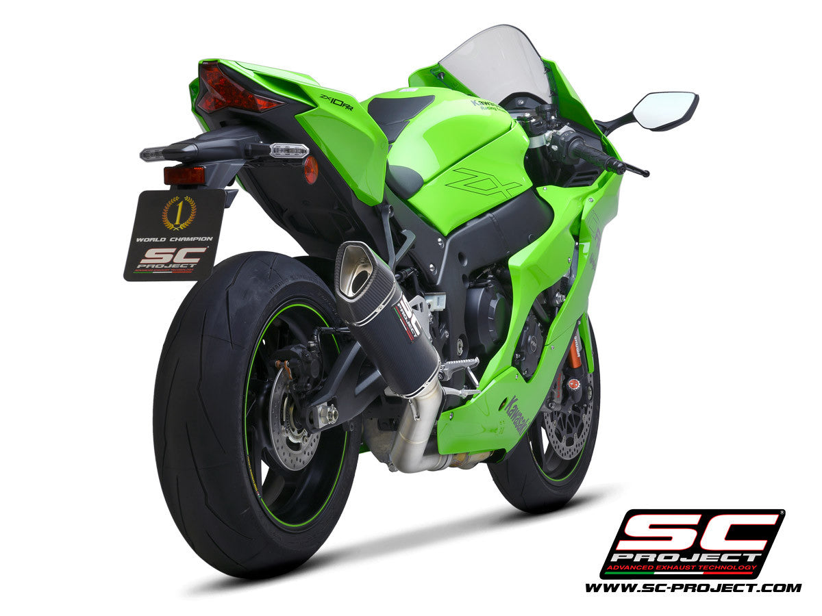 SC-Project Slip-On SC1-R + tubo de reemplazo KAT para Kawasaki ZX-10 R/RR (21-25) K38A-DET91C 