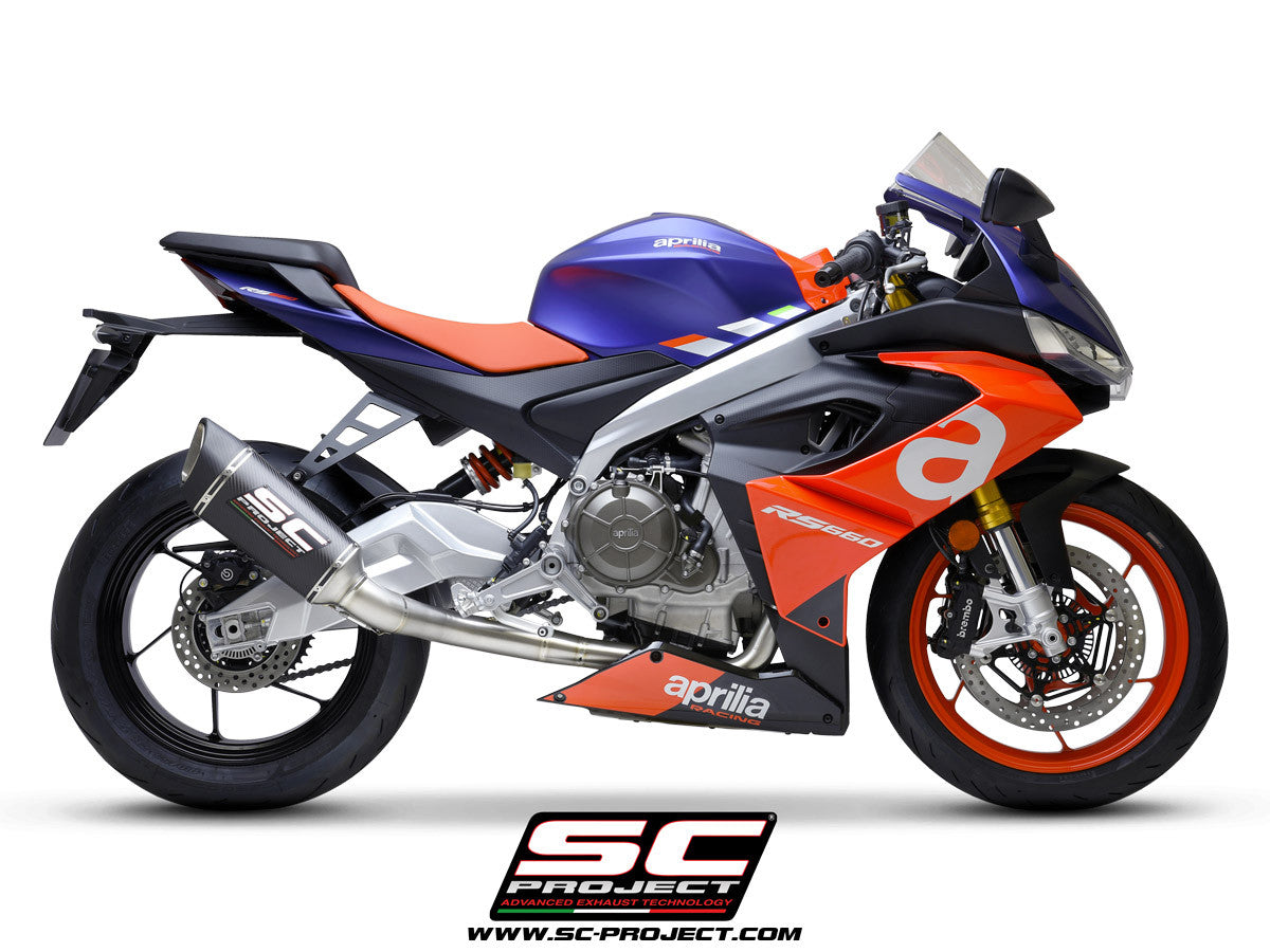 SC-Project Trofeo Titan sistema de escape completo 2-1 SC1-R Aprilia RS 660 (20-25) A23A-TC90 