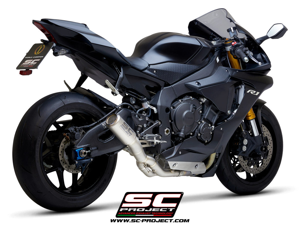 SC-Project Slip-On CR-T + tubo de reemplazo KAT para Yamaha YZF-R1/M RN65 (20-25) Y11C-DET36 