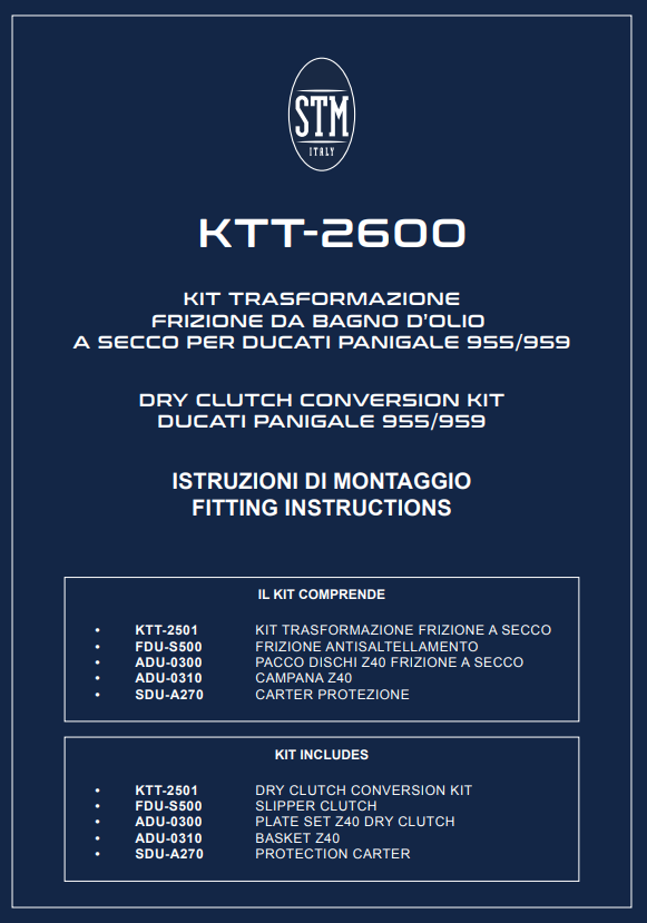 STM EVO GP embrague seco Ducati Panigale V2 955 (20-24) KTT-2600 