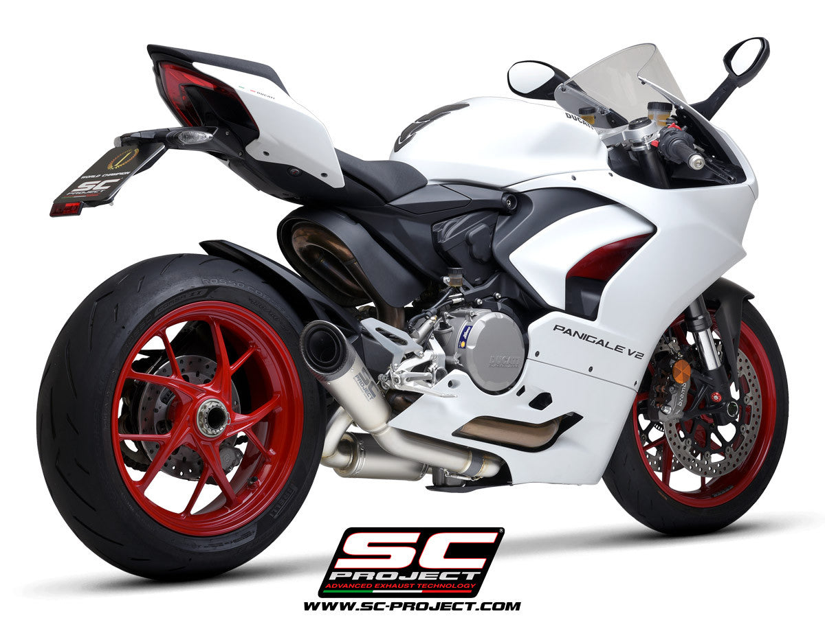 SC-Project Sistema de escape semi-completo S1 Ducati Panigale V2 955 (20-24) D35A-LT41T 
