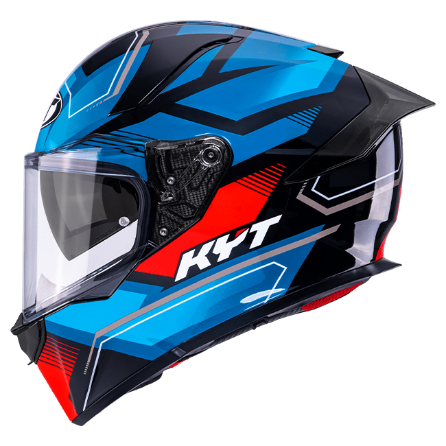 KYT R2R Casco Parsec Negro / Azul / Rojo Y6R20024 