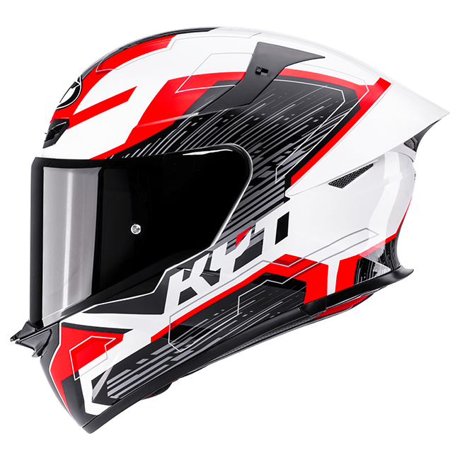 KYT TT-Revo Casco Speeding Blanco / Rojo Y6TR0051 