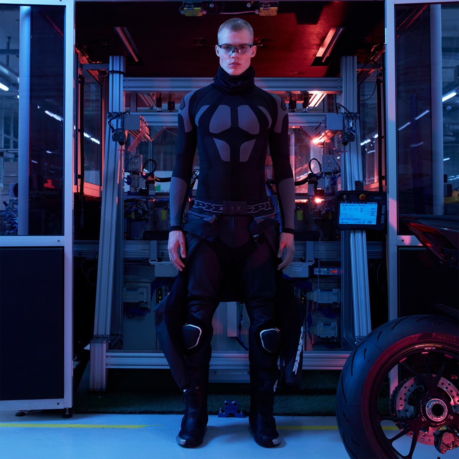 Spidi Seamless Camiseta de base para motocicleta | Hombres | Negro/Gris | L77010 