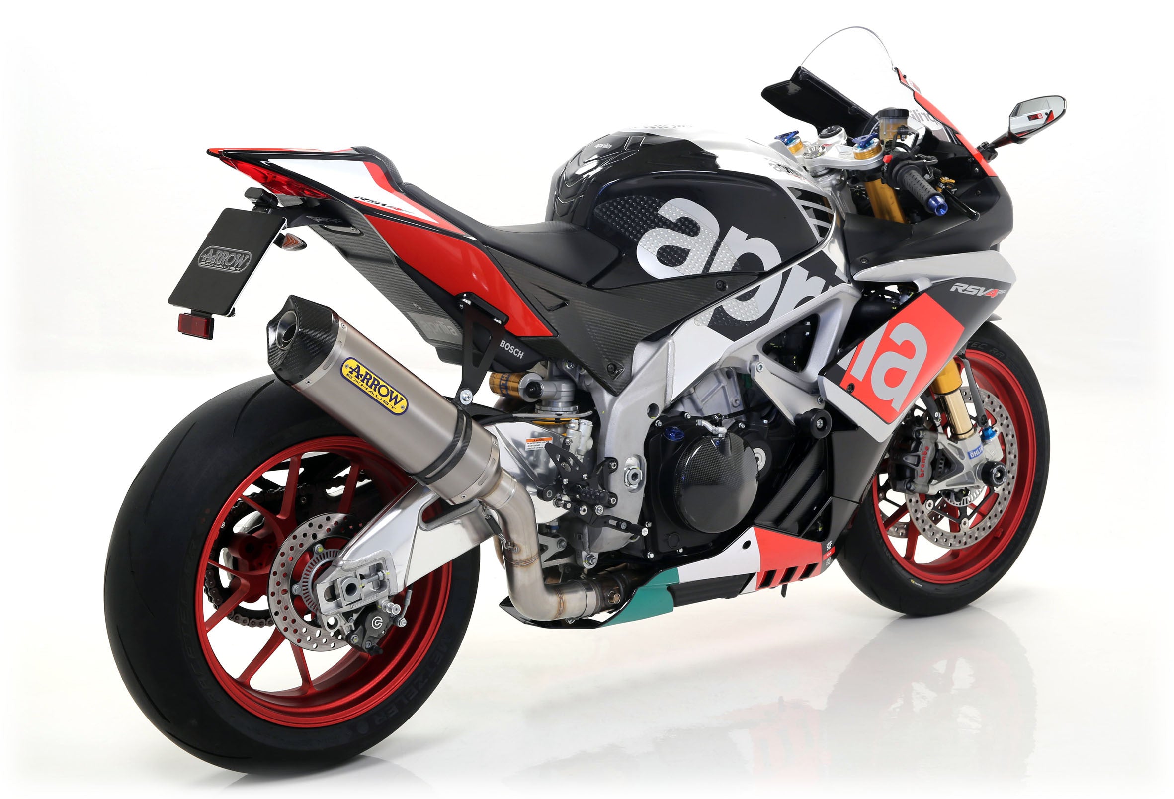 Escape Arrow Slip-On Race-Tech de Titanio para Aprilia RSV4/RR/RF (15-16) 71744PK 