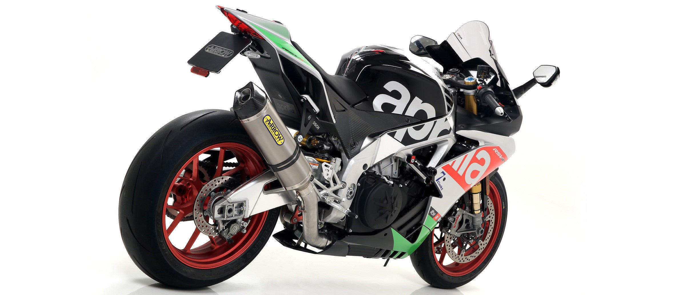 Escape Arrow Slip-On Race-Tech de titanio para Aprilia RSV4/RR/RF (17-18) 71744PK 