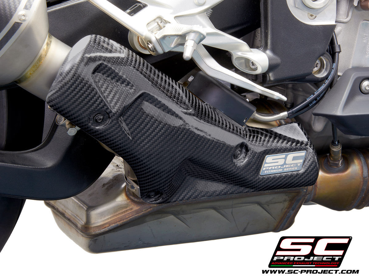 Protector de calor de carbono Escape SC-Project Slip-On BMW S1000RR K67 (20-22) B33B-CP 