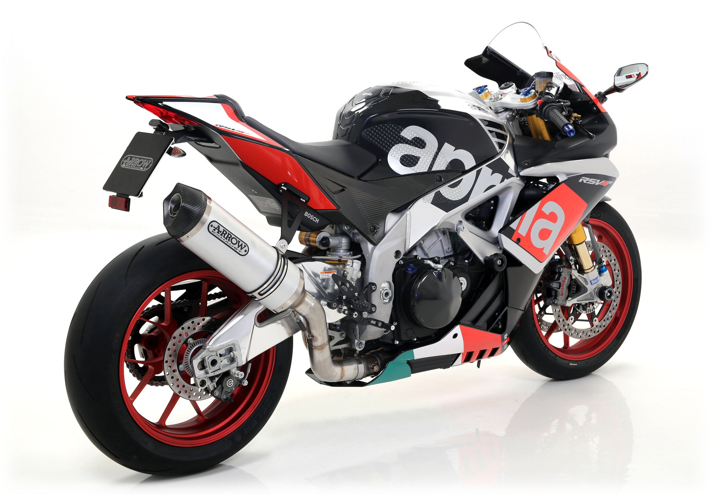 Escape Slip-On Race-Tech de aluminio para Aprilia RSV4/RR/RF (15-16) 71744AK 
